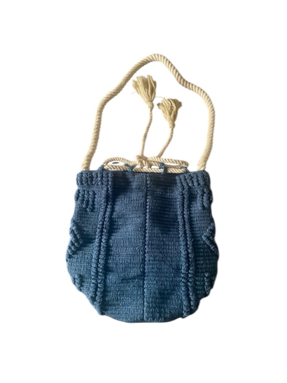 DO EVERYTHING IN LOVE Boho Macrame Bucket Shoulder Bag - Picture 4 of 5